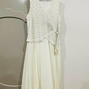 Wrap, beaded cocktail / wedding gown